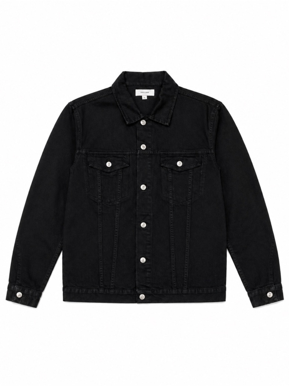 SOULLAND BLACK DENIM JACKET